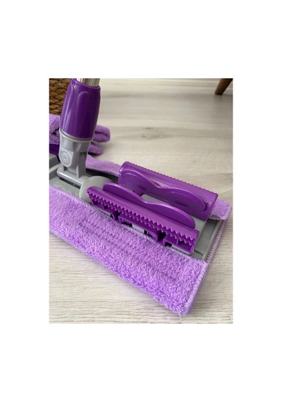 Teleskobik Cam Yer Tavan Silme - İstediğin Bezi Tak Kullan - 4 Mandallı -yedek Bezli Mop Seti Hmngo4
