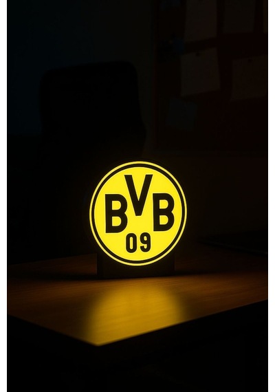 Borussia Dortmund Bvb Tasarımlı Dekoratif Aydınlatma Çok Renkli