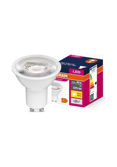 Led Value Par16 Gu10 6.9w 80w Eşdeğeri 3000k Sıcak Beyaz, 575 Lm, 36 Spot, Crı 80, Cam Gövde 10'lu Paket Diğer
