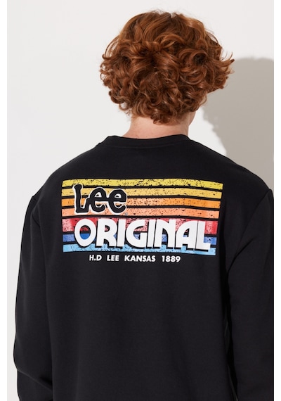 Lee Regular Fit Normal Kesim Bisiklet Yaka Siyah Erkek Içi Polarlı Sweatshirt L232518001 Siyah Lee Regular Fit Normal Kesim Bisiklet Yaka Siyah Erkek Içi Polarlı Sweatshirt L232518001 Siyah