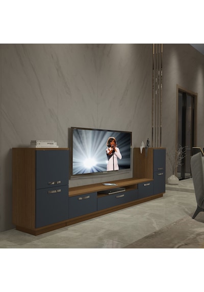 Decoraktiv Trio On2 Mdf Tv Ünitesi Tv Sehpası - Ceviz Antrasit Ceviz - Antrasit Decoraktiv Trio On2 Mdf Tv Ünitesi Tv Sehpası - Ceviz Antrasit Ceviz - Antrasit