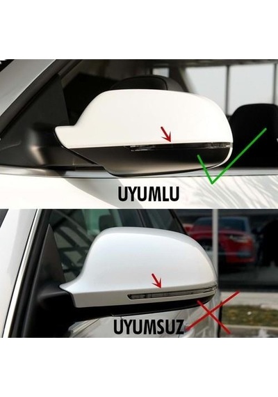 Audi A4 B8 Batman Yarasa Ayna Kapağı Piano Black / 2009 - 2014