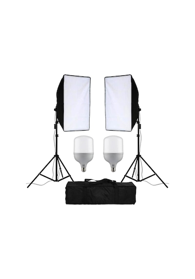 Softbox 50 x 70 CM Tek Duylu 2'li Led Sürekli Işık Seti
