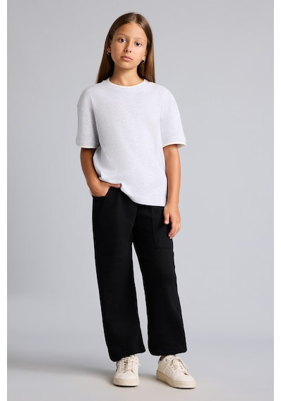 Defacto Yama Cepli Lastikli Jogger Fıt Eşofman Altı Kız Çocuk I2268a826aubk61 Siyah-bk61