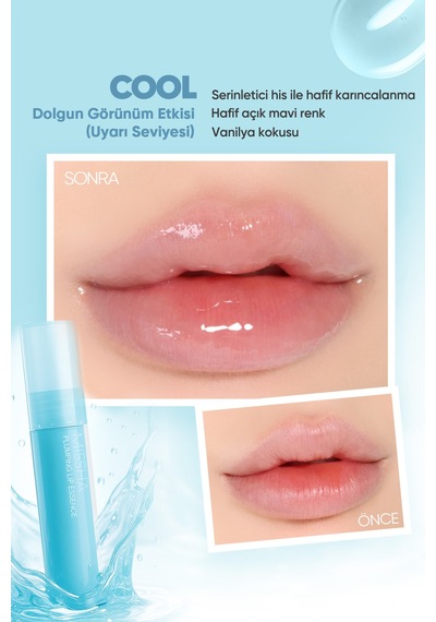 Dolgunlaştırıcı Etkili Dudak Bakım Esansı Plumping Lip Essence No.2 Cool No.2 Cool