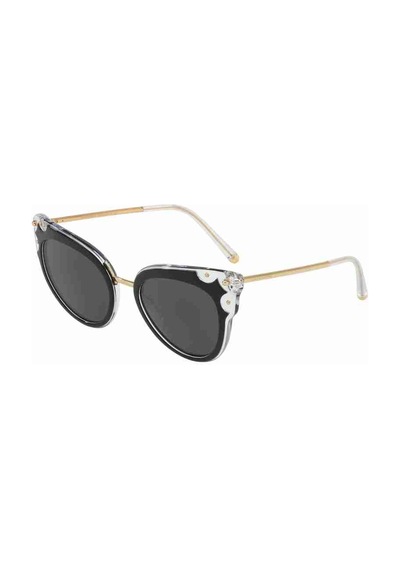 Dolce & Gabbana 4340 675/87 51 Unisex Güneş Gözlüğü Siyah