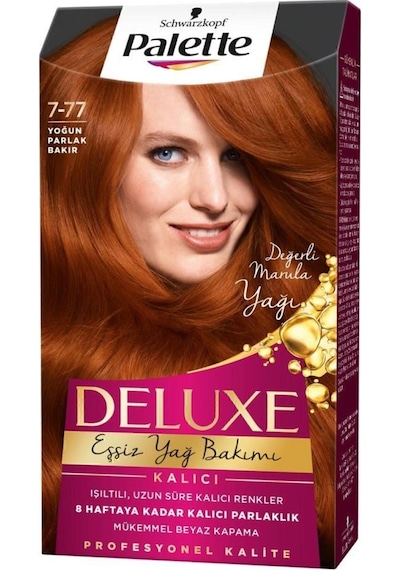 Palette Deluxe 7 - 77 Yoğun Parlak Bakır X 2 Adet Saç Boyası
