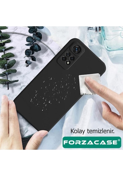 Forzacase Xiaomi Mi 11 Ultra Uyumlu Maxim Serisi Mat Silikon Kılıf Siyah