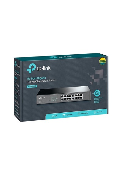Tp-link Tl-sg1016d 16 Port Gigabit Ethernet Switch