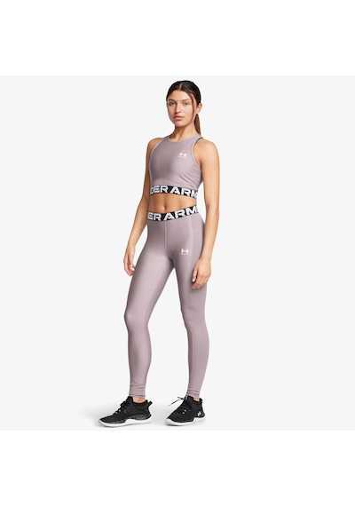 Under Armour Heat Gear Rib Kadın Mor Antrenman Taytı - 1388693 Mor