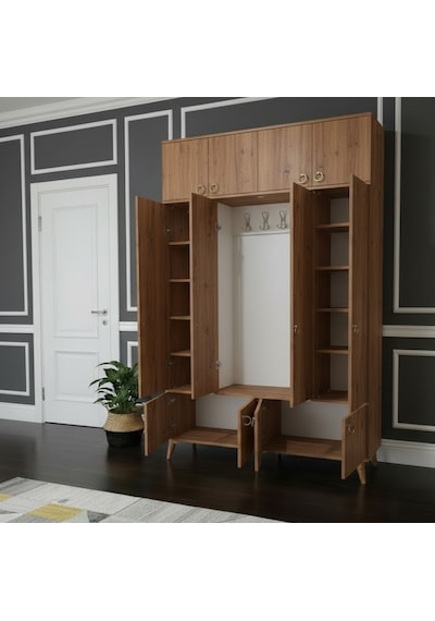 Averon Portmanto Vestiyer Ayakkabılık Dolap Çam - M1 Çam