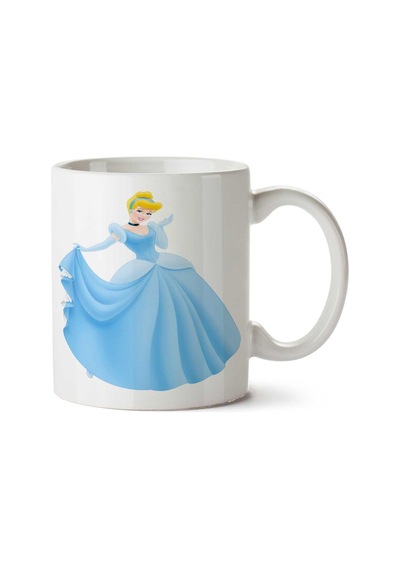 Princess-cinderella-png İki Tarafı Baskılı Kupa Bardak Çok Renkli
