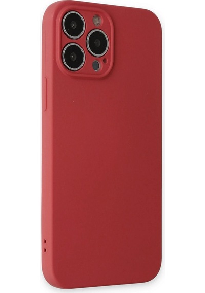 Newface - 977 - Apple iPhone Uyumlu 13 Pro Kılıf Nano İçi Kadife Silikon - Csmo-tex - - Kiremit