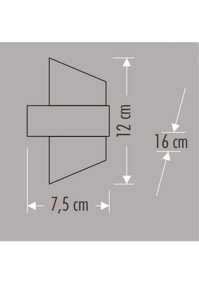 12w Gozo Led Aplik Günışığı Dış Mekan Duvar Montajlı Ct-7044