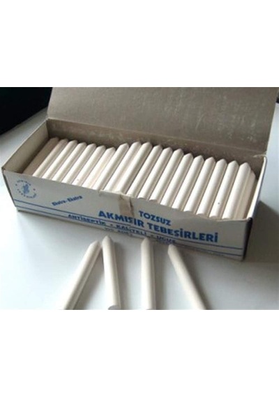 Akmısır Tozsuz Beyaz Tebeşir 100 Lü Paket