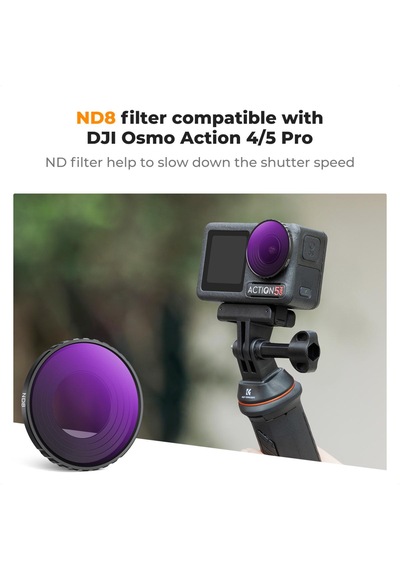 K&f Concept Nd8 3 Stop Lens Filtresi Djı Osmo Action 3/4/5 Pr