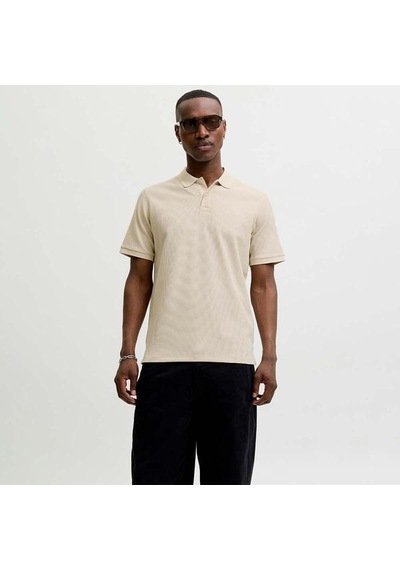 Jack & Jones Jack&jones Austin Erkek Bej Polo Yaka Tişört