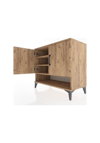 Hyperion Şifonyer 3 Raflı 2 Kapaklı 88x44x80 Çam-çam Çam