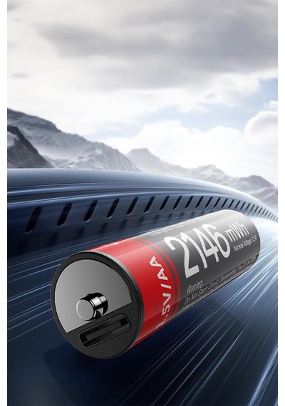 Lexroo Yp88 4 Adet Şarj Edilebilir Yüksek Verimli 1430 Mah 1.5v Aa Pil - Siyah
