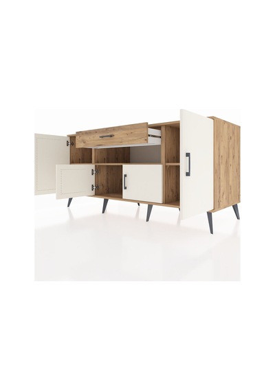 Kronos Konsol 3 Raflı Tek Çekmeceli 4 Kapaklı 176x59x83 Çam-aytaşı/çam Aytaşı/çam Kronos Konsol 3 Raflı Tek Çekmeceli 4 Kapaklı 176x59x83 Çam-aytaşı/çam Aytaşı/çam