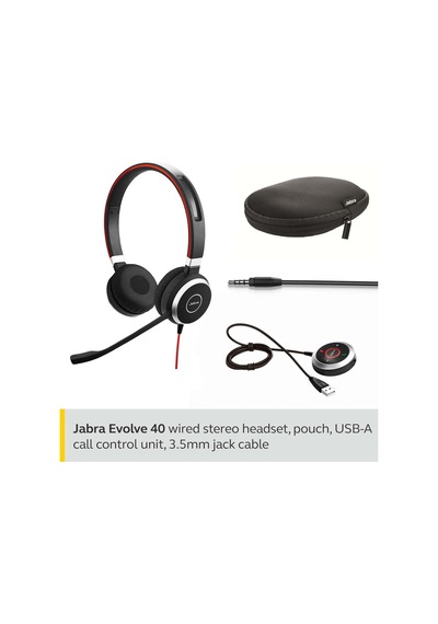 Jabra 6399-829-209 3.5 MM - USB Kulak Üstü Çağrı Merkezi Kulaklığı