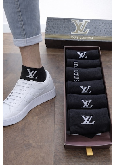Louis Vuitton Unisex 6' Lı Çorap ÇoK Renkli