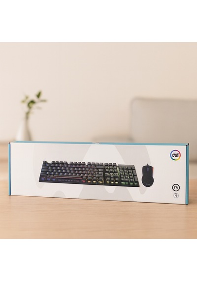 Kablolu Rgb Oyuncu Klavye Ve Mouse Seti - Siyah Diğer