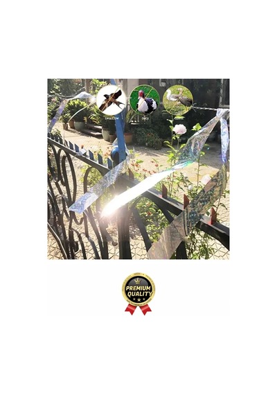 Premium Dayanıklı Yansıtıcı Kuş Kondurmaz Uzaklaştırıcı Hologramlı Kuşsavar Şerit Bant 45 Mm X 50 Mt