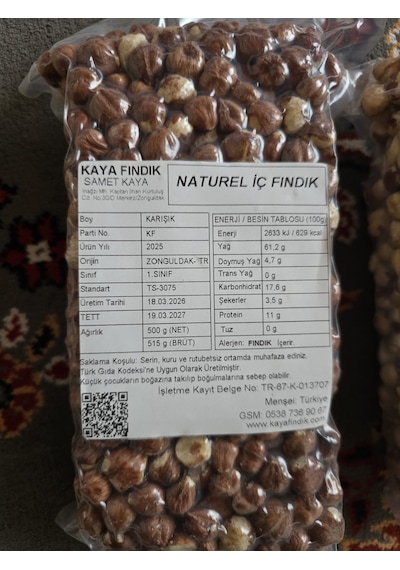 Çiğ Fındık 500 Gr 500 G