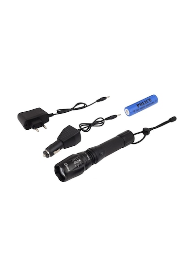 Police Ps-46 Xml6 Led 5 Kademeli Zoomlu Şarjlı El Feneri
