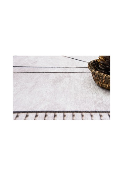 Modern Geometrik Krem Kilim Kaymaz Taban,yıkanabilir,iskandinav Salon&oturma Odası Kilimi Krem Krem
