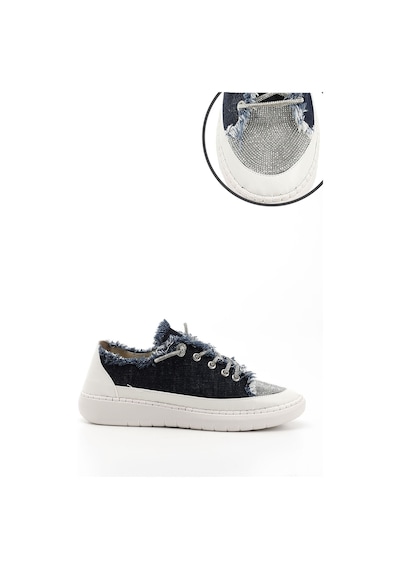 Gönderi(R) Gönderi R Lacivert Kot Triko Taşlı Comfort Dolgu Taban Sneaker Lacivert