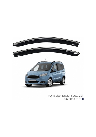Ford Courier Cam Rüzgarlığı Kromlu 2014+ Sonrası Uyumlu 2'li