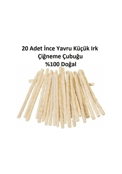 Yavru Ve Küçük Irk Köpekler İçin İnce Çiğneme Çubuğu 20 Adet