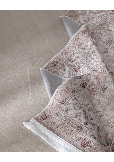 Madame Coco Sauvrel Shiny Effect İpeksi Kadife Halı - Kahverengi - 80x300 Cm 8684427224168 Çok Renkli