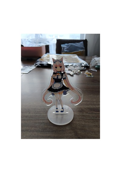 Owl Bag Nekopara Anime Vanila Karakteri Desenli Tasarım Acrlyic Pleksi Figür 10 Cm