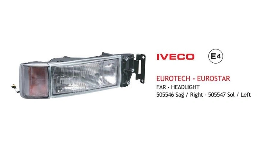 Far Komple Sol Iveco Euro Tech E4 E-belgeli
