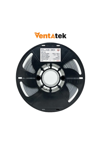 Elas 3d Gri Petg Filament - 1.75mm - 1 Kg