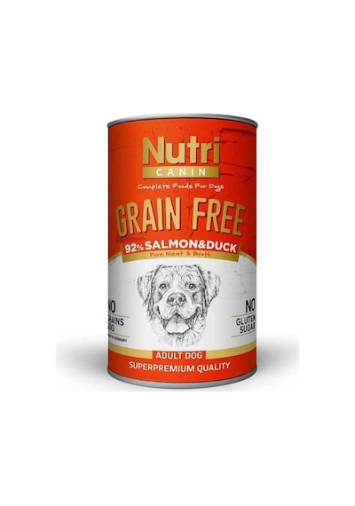 Nutri Canine Tahılsız Somonlu Ördekli Köpek Konservesi 400 Gr