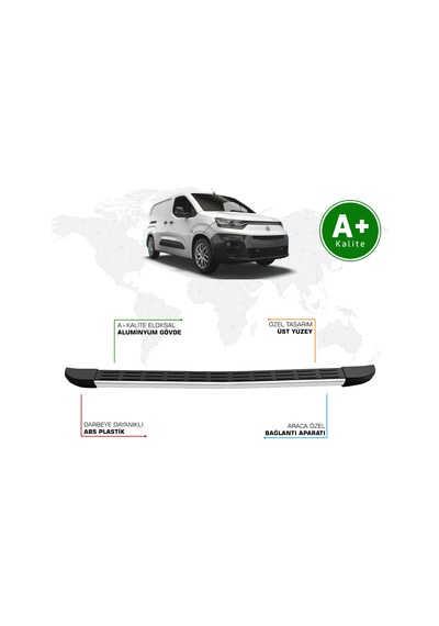 Fiat Doblo Panelvan Arka Basamak Uzun Şasi 2023 Model Ve Sonrası S-line