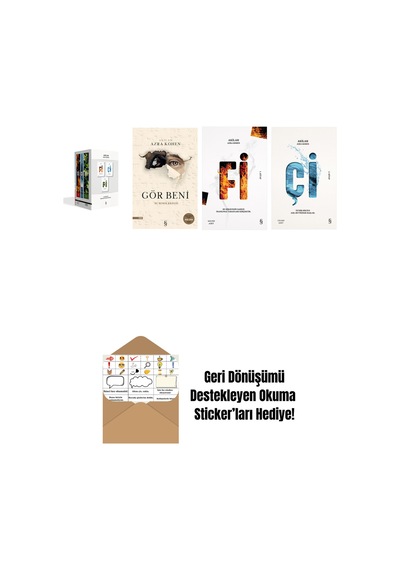 Akilah Azra Kohen 4 Kitap Set + Okuma Sticker'ları