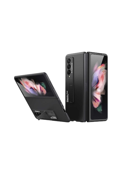 Galaxy Z Fold 3 Kılıf Zore Z-Stand Kılıf Siyah