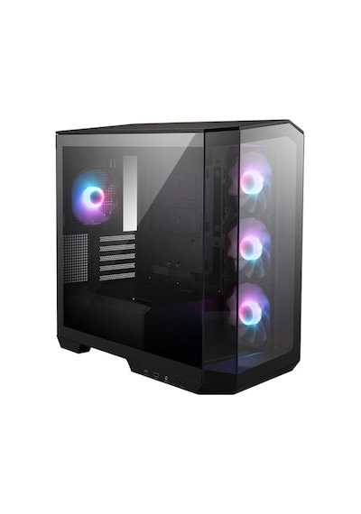 Msı Mag Pano M100r Pz Black Rgb Tempered Glass Usb 3.2 Matx Mid Tower Kasa