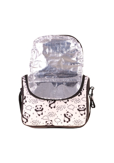 Calacilo Sweet Kız Çocuk Panda Baskılı Siyah Isı Yalıtımlı Okul Beslenme Çantası - C4060