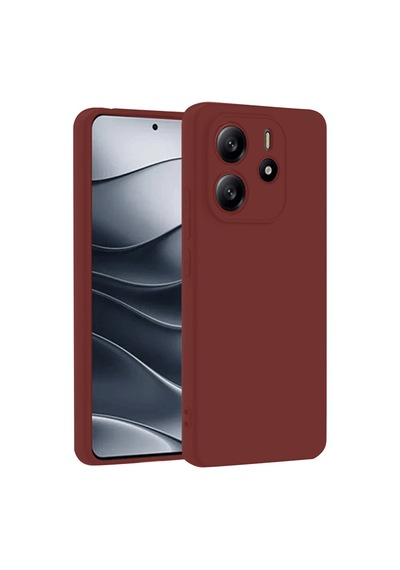 Xiaomi Redmi Note 14 4g Uyumlu Kılıf First Silikon - Bordo