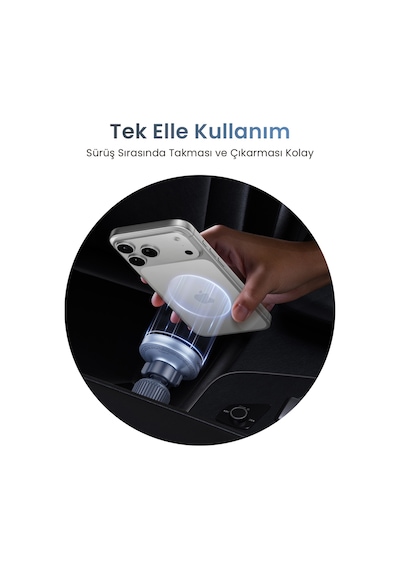 Ugreen 55967 25w Magnetik Wireless Magsafe Qi2 Araç İçi