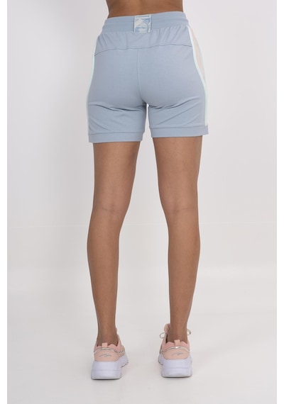 Maraton Sportswear Regular Kadın Basic Sisli Mavi Şort 21159-sisli Mavi