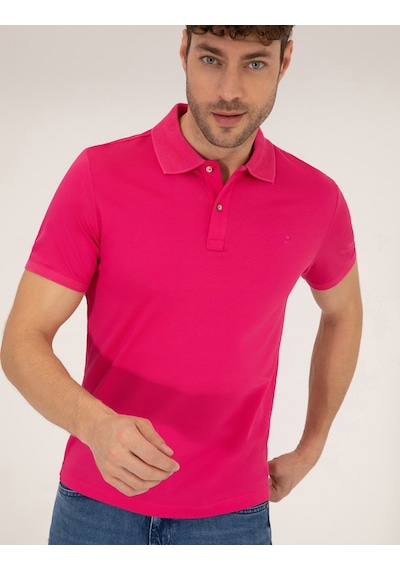 Pierre Cardin Erkek Fuşya Tişört Basic 50262665-vr023 Fuşya