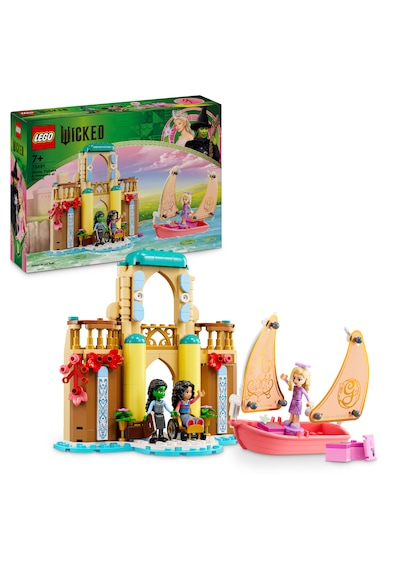 LEGO® Wicked Glinda, Elphaba ve Nessarose, Shiz Üniversitesi’nde 75681 - 7 Yaş ve Üzeri Çocuklar için Oyuncak Tekne İçeren Bebek Evi (304P)