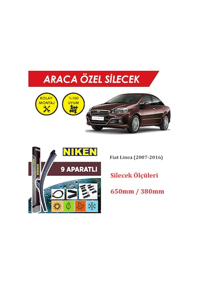 Fiat Linea Ön Cam Silecek Takımı 2007-2016